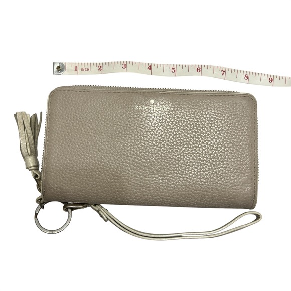 kate spade Handbags - Kate Spade Chester Street Neda Ivory 7.75x4" Zip Around Wallet Pebble Leather